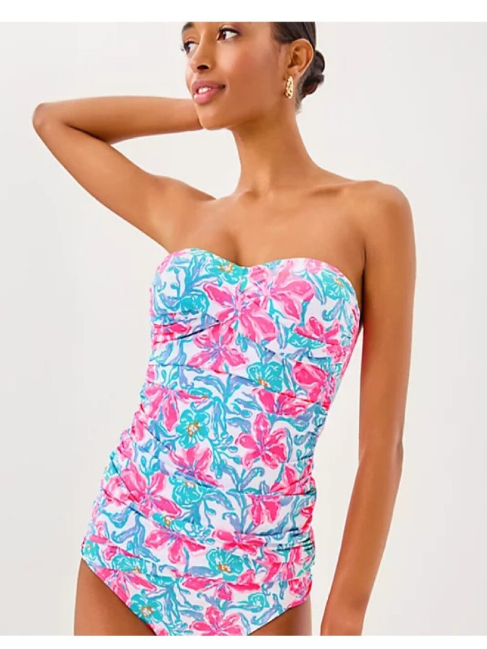 NWT Lilly Pulitzer Flamenco Tankini Top Beachside Haven sz 12